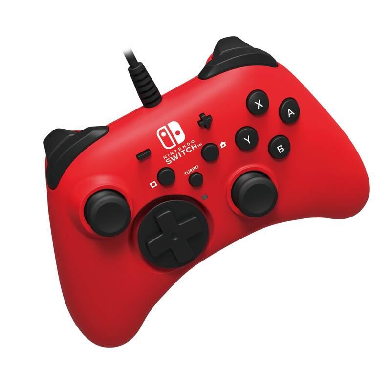 Gamepad HORI Wired Controller HORIPAD pro Nintendo Switch červený