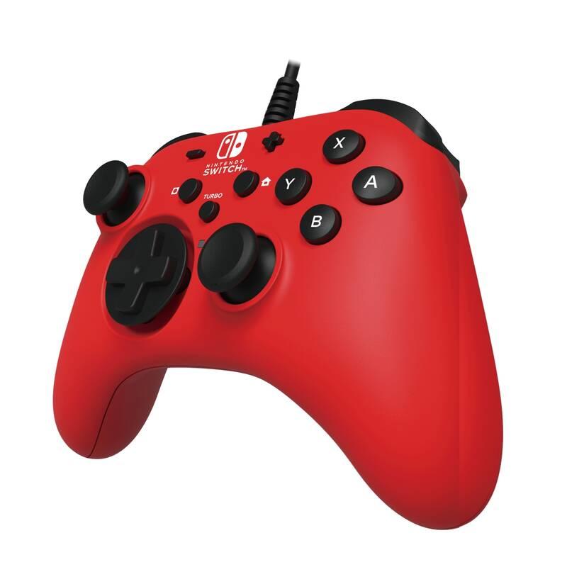 Gamepad HORI Wired Controller HORIPAD pro Nintendo Switch červený