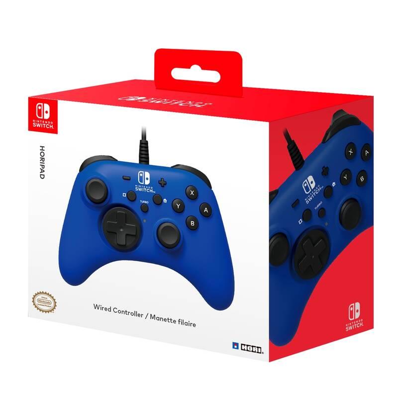 Gamepad HORI Wired Controller HORIPAD pro Nintendo Switch modrý
