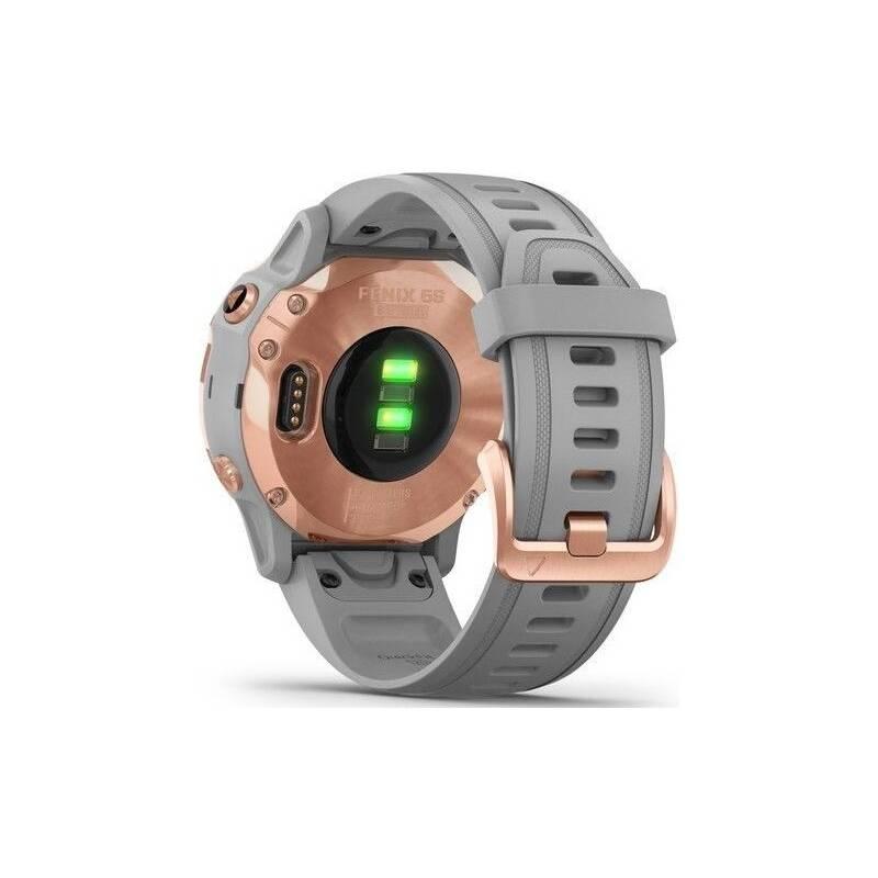 GPS hodinky Garmin fenix6S PRO Sapphire - rosegold šedé