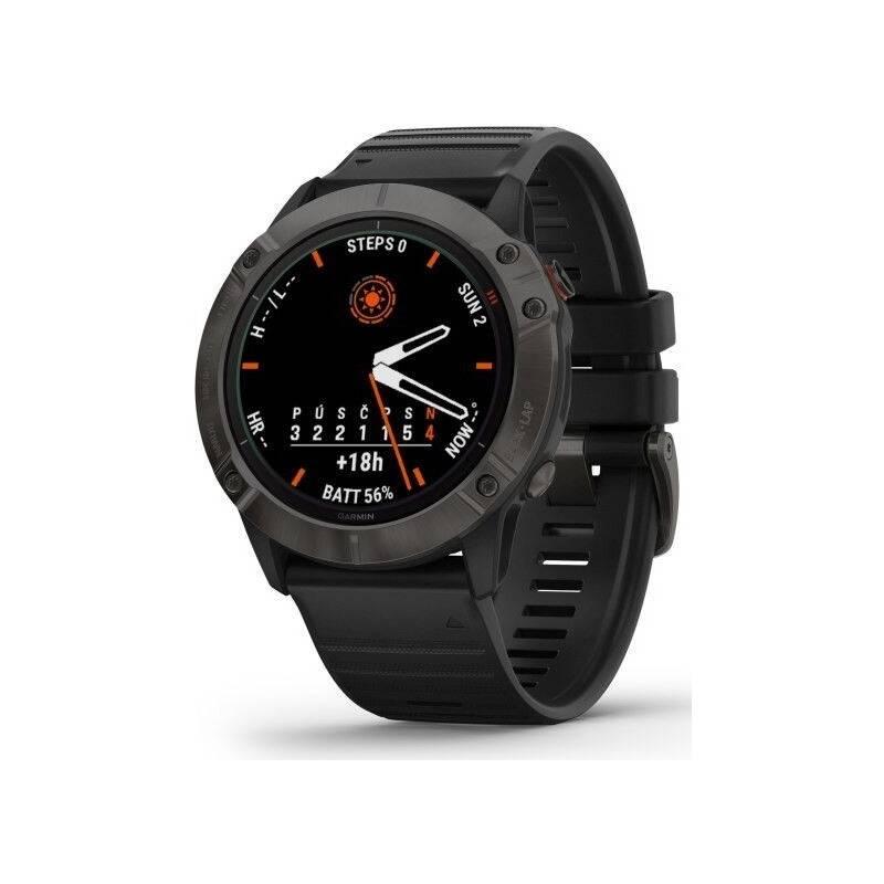 GPS hodinky Garmin fenix6X PRO Solar černé titanium