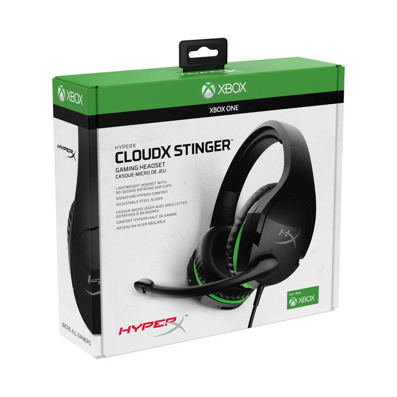 Headset HyperX CloudX Stinger pro Xbox černý zelený