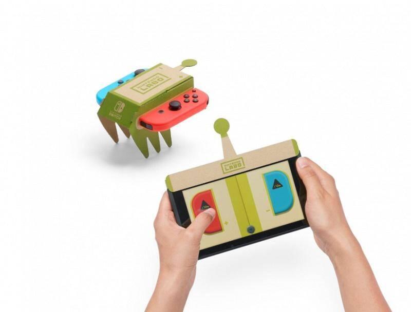 Herní konzole Nintendo Switch s Joy-Con v2 Nintendo Labo Variety kit červená modrá