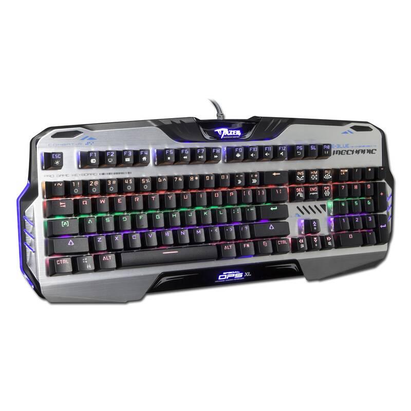 Klávesnice E-Blue Mazer K729 černá stříbrná