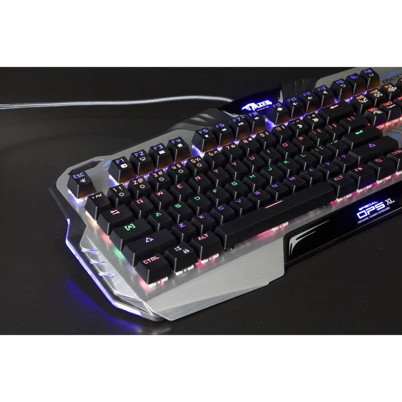 Klávesnice E-Blue Mazer K729 černá stříbrná