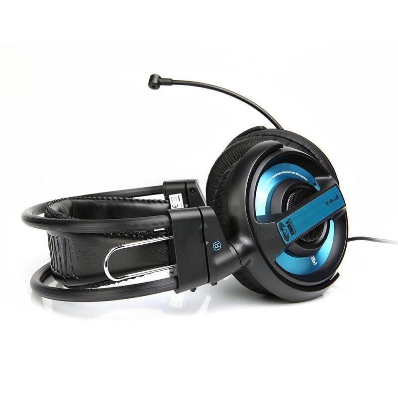 Klávesnice s myší E-Blue Cobra s headsetem černá modrá