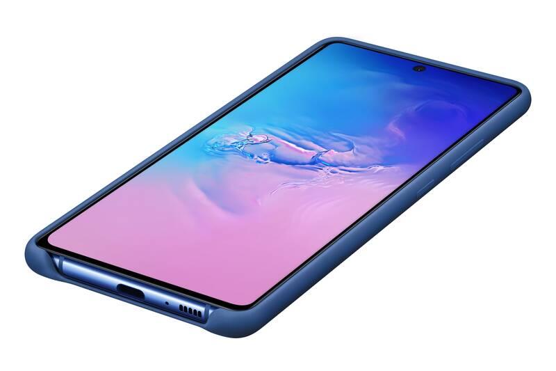 Kryt na mobil Samsung Silicon Cover pro Galaxy S10 Lite modrý