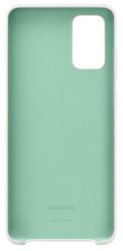 Kryt na mobil Samsung Silicon Cover pro Galaxy S20 bílý