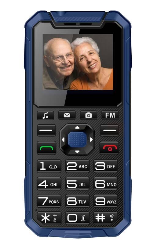 Mobilní telefon CUBE 1 S400 Senior Dual SIM modrý, Mobilní, telefon, CUBE, 1, S400, Senior, Dual, SIM, modrý