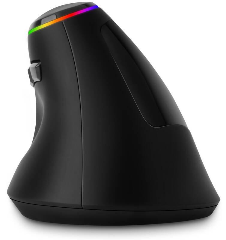 Myš Connect IT vertikální, ergonomická, herní černá