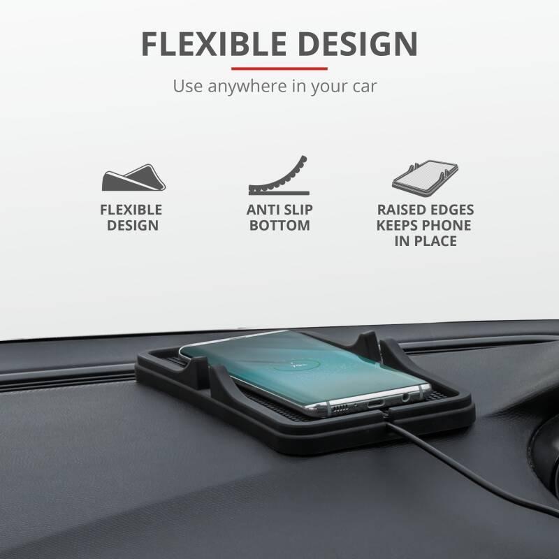 Nabíjecí podložka Trust Flexo do auta s bezdrátovým nabíjením černá