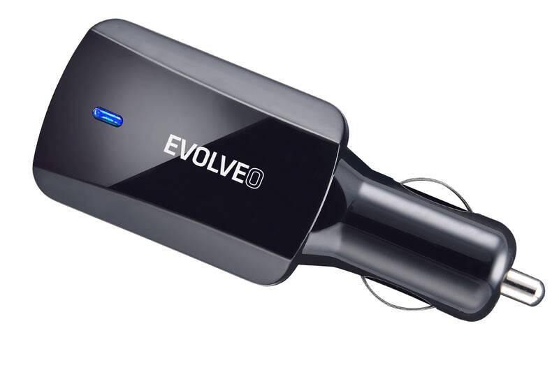 Napájecí adaptér Evolveo Chargee Car90, 12V pro notebooky 90W