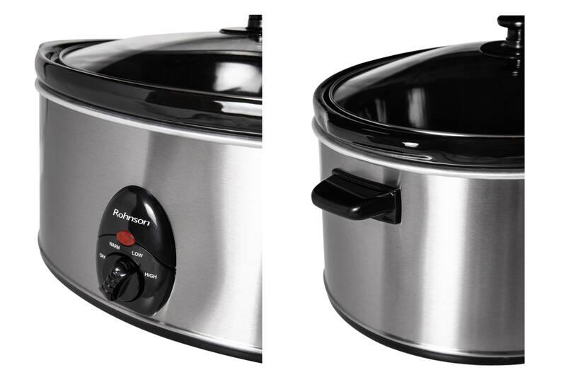 Pomalý hrnec Rohnson R-2840 stříbrný