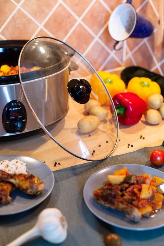 Pomalý hrnec Rohnson R-2840 stříbrný