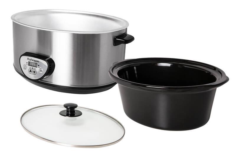 Pomalý hrnec Rohnson R-2855 stříbrný