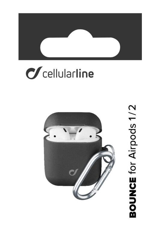 Pouzdro CellularLine Bounce pro Apple AirPods černé, Pouzdro, CellularLine, Bounce, pro, Apple, AirPods, černé
