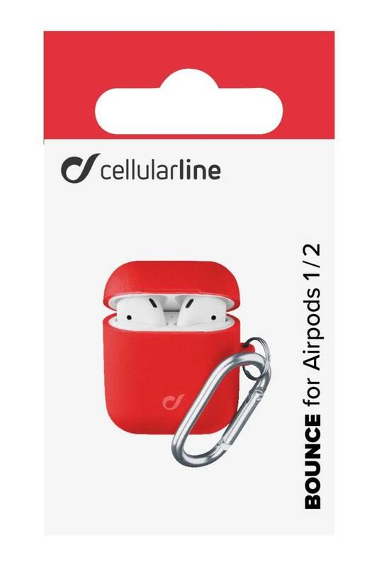 Pouzdro CellularLine Bounce pro Apple AirPods červené
