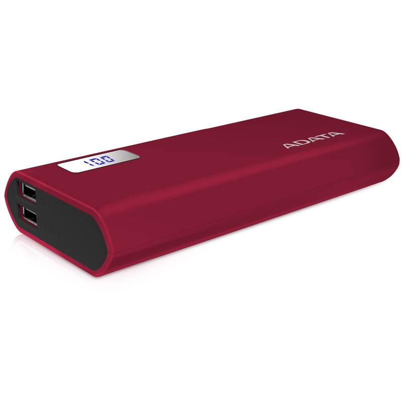 Powerbank ADATA P12500D 12500mAh červená