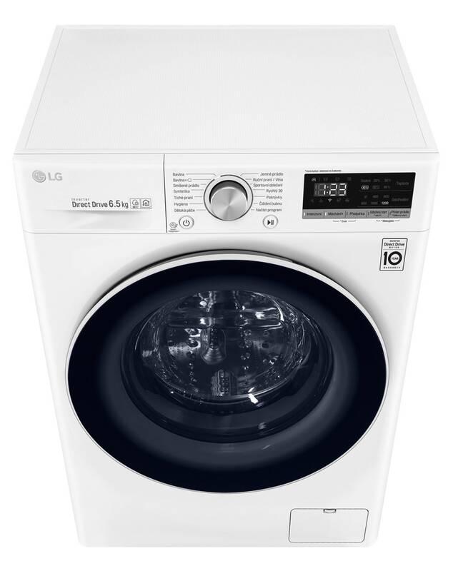 Pračka LG F2WN5S6N0 bílá
