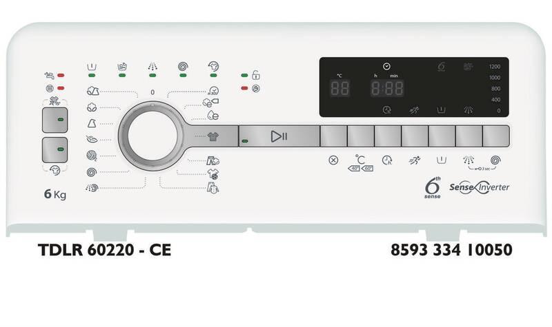 Pračka Whirlpool TDLR 60220 bílá