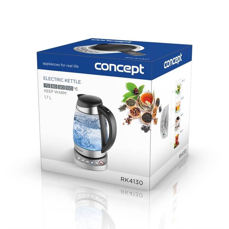 Rychlovarná konvice Concept RK4130 černá sklo