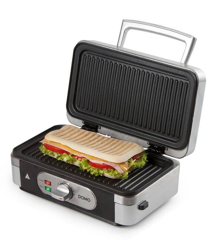 Sendvičovač Domo DO9136C stříbrný