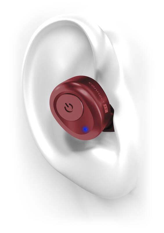 Sluchátka Connect IT HYPER-BASS Ed. II červená