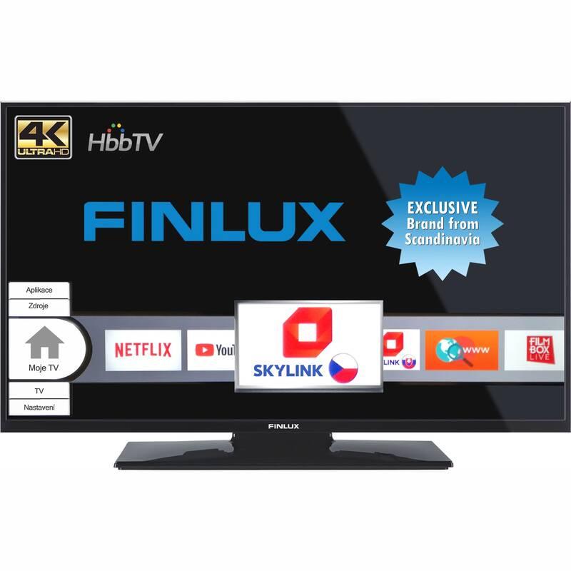 Televize Finlux 50FUD7060 černá, Televize, Finlux, 50FUD7060, černá