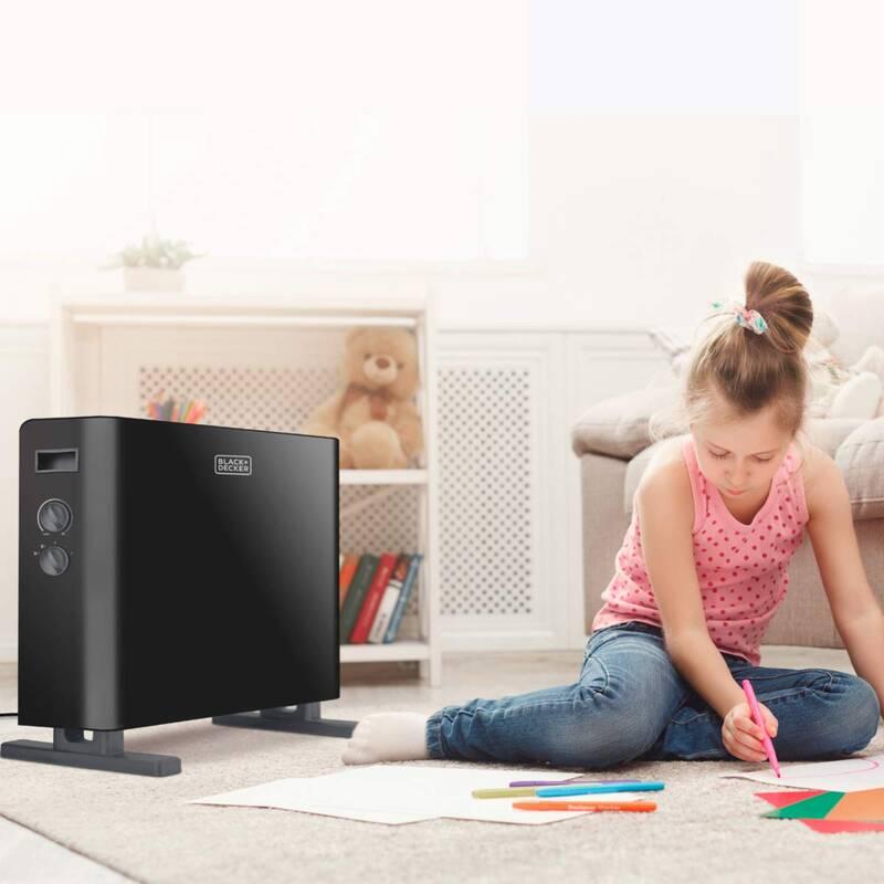 Teplovzdušný konvektor Black Decker BXCSH2000E černý