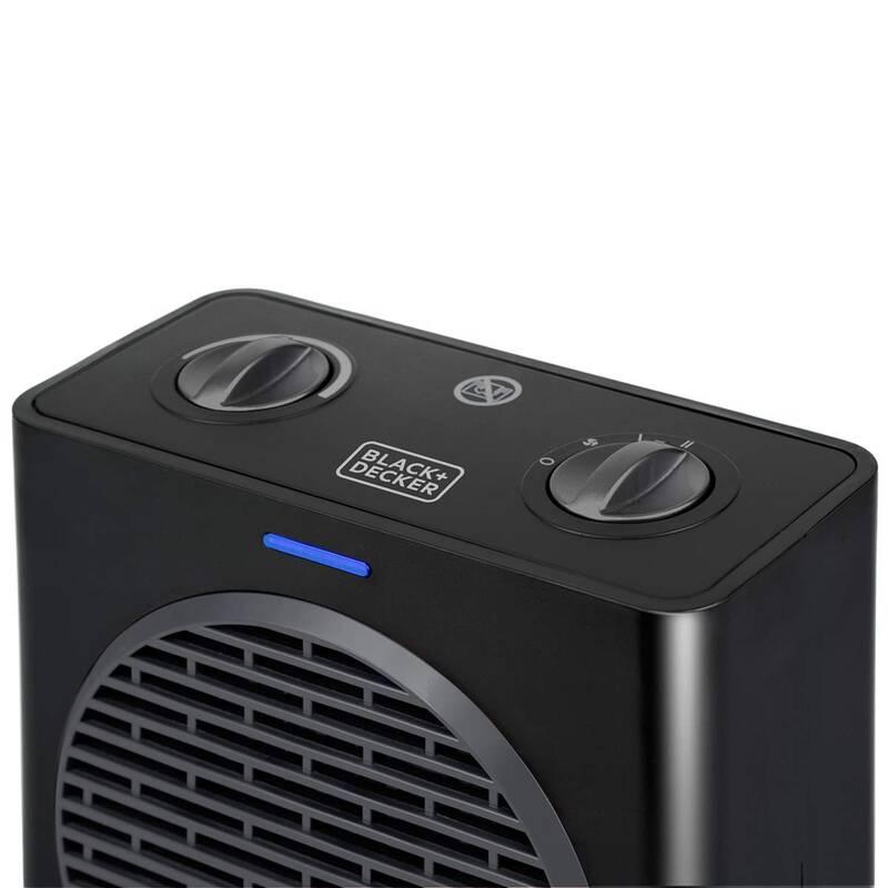 Teplovzdušný ventilátor Black Decker BXSH1500E černý