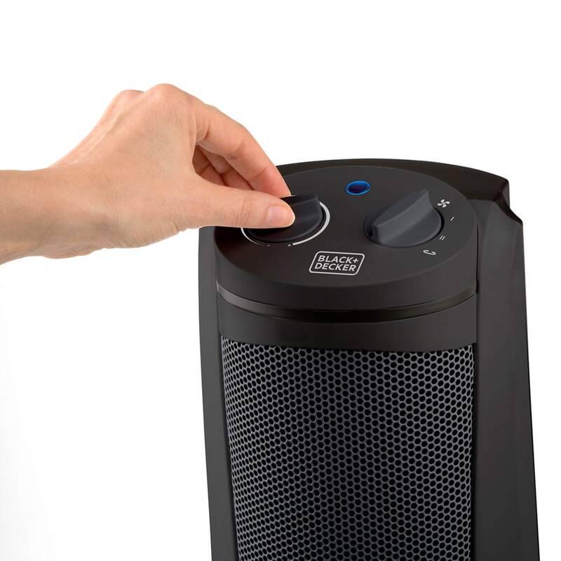 Teplovzdušný ventilátor Black Decker BXSH2002E černý