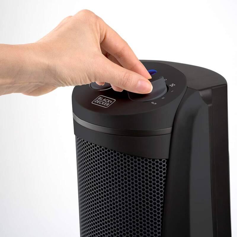 Teplovzdušný ventilátor Black Decker BXSH2002E černý