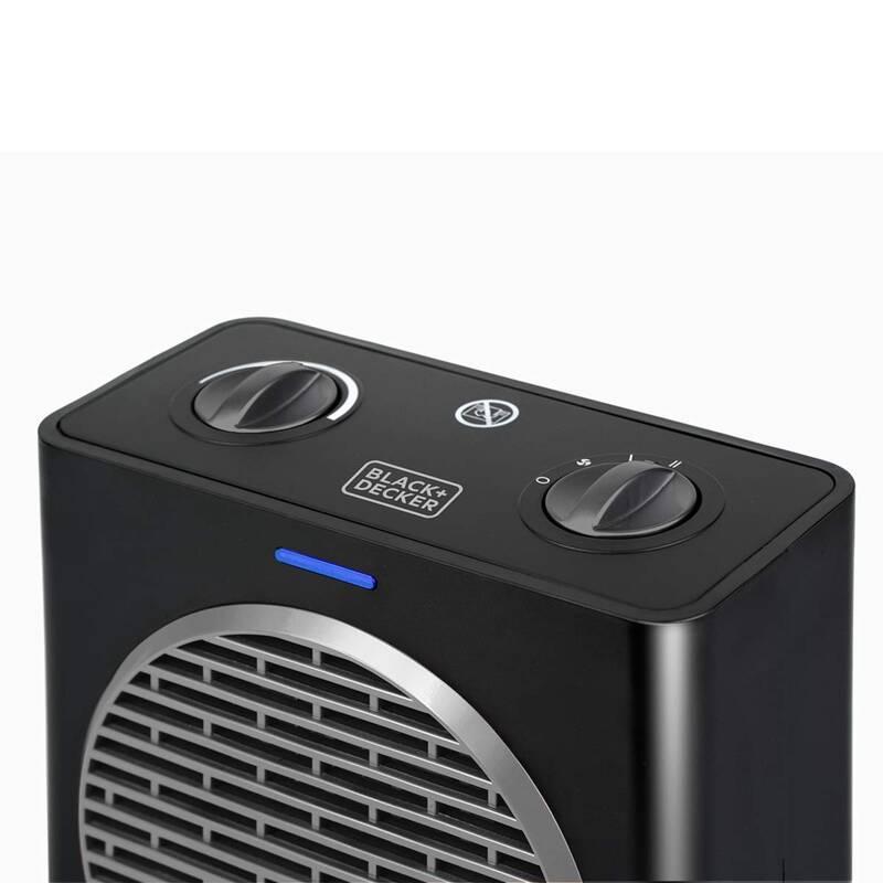 Teplovzdušný ventilátor Black Decker BXSH2003E černý