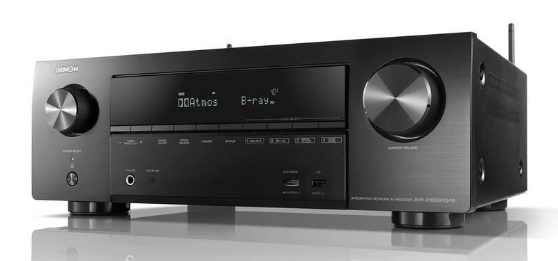 AV Receiver Denon AVR-X1600H DAB černý