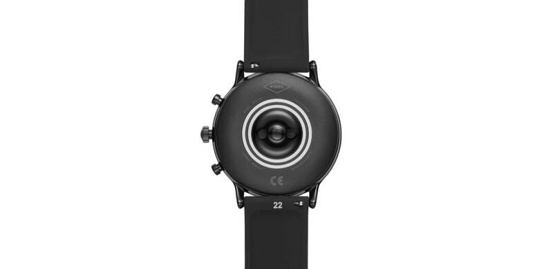 Chytré hodinky Fossil FTW4025 HR - Black silicone
