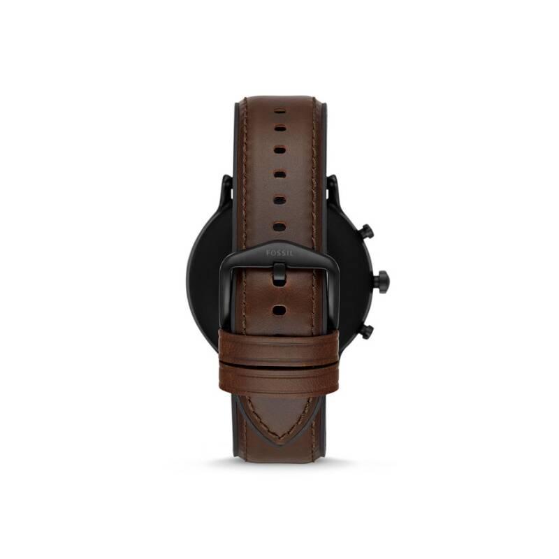 Chytré hodinky Fossil FTW4026 HR - Dark brown leather