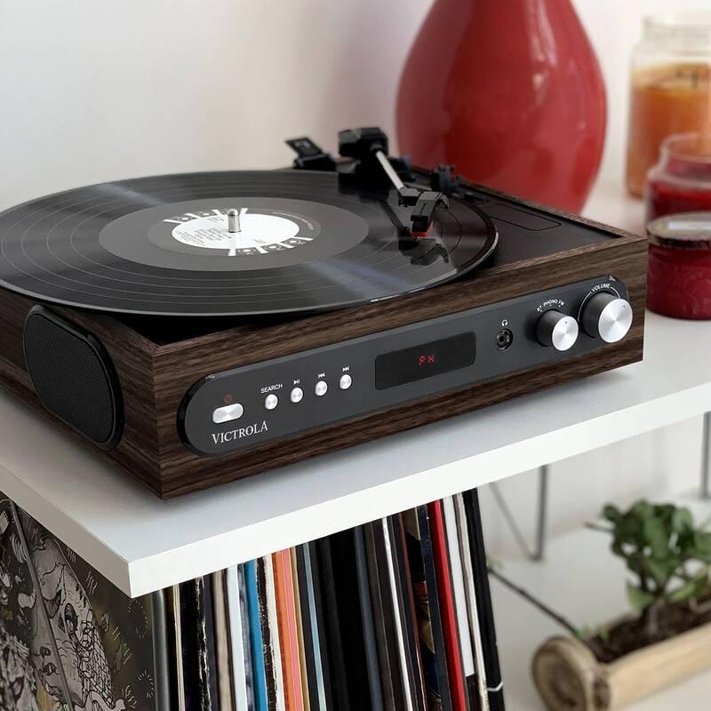 Gramofon Victrola VTA-65 hnědý