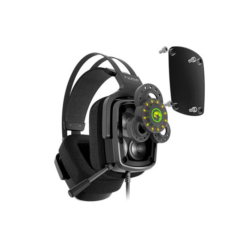 Headset Marvo HG9046, True 7.1 černý