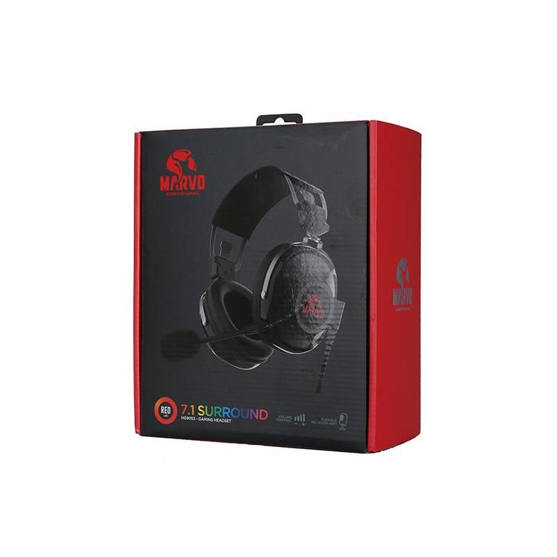 Headset Marvo HG9053, 7.1 černý