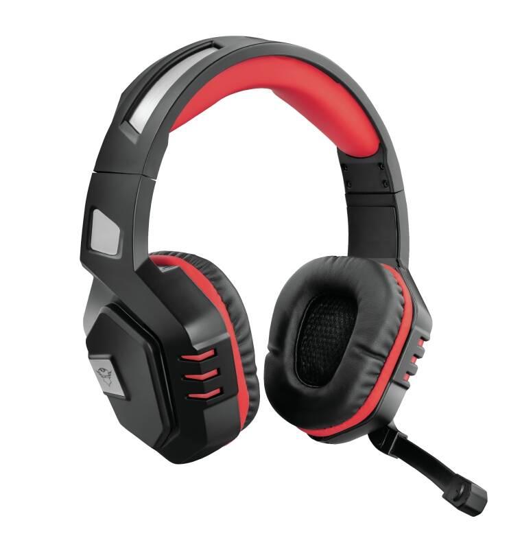 Headset Trust GXT390 Juga černý červený