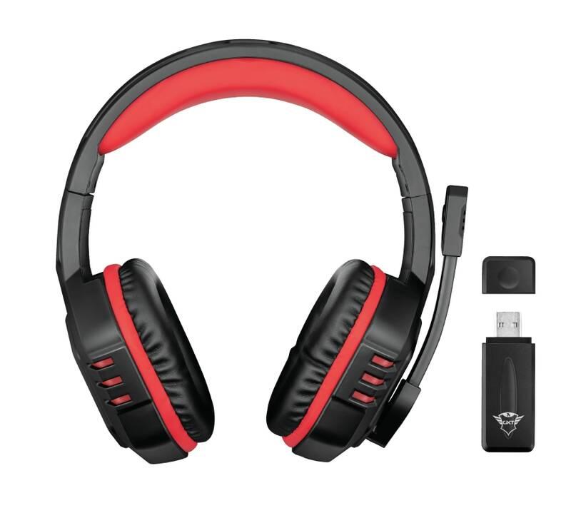 Headset Trust GXT390 Juga černý červený, Headset, Trust, GXT390, Juga, černý, červený