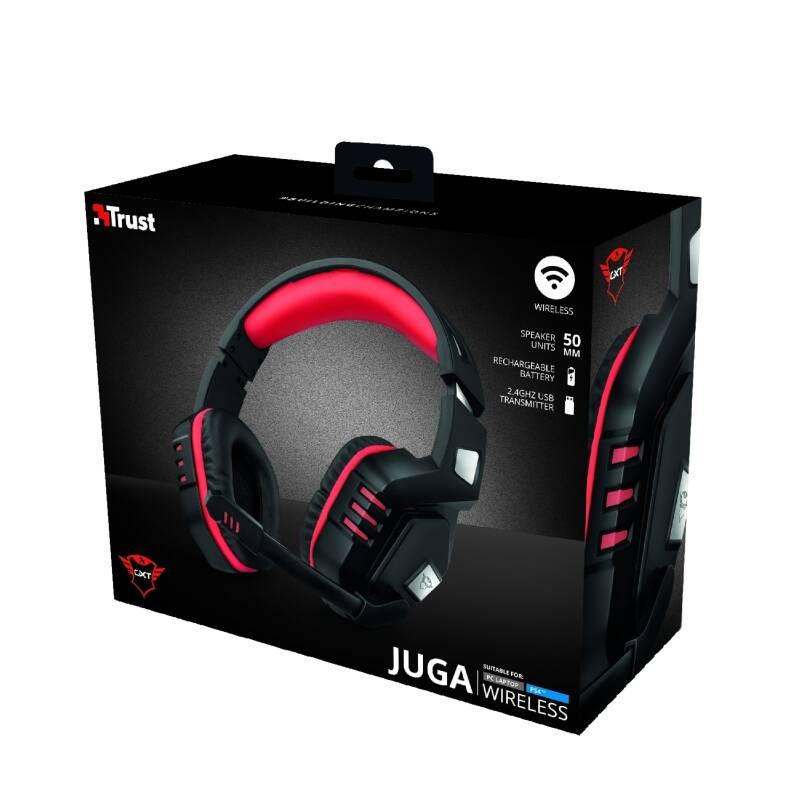 Headset Trust GXT390 Juga černý červený