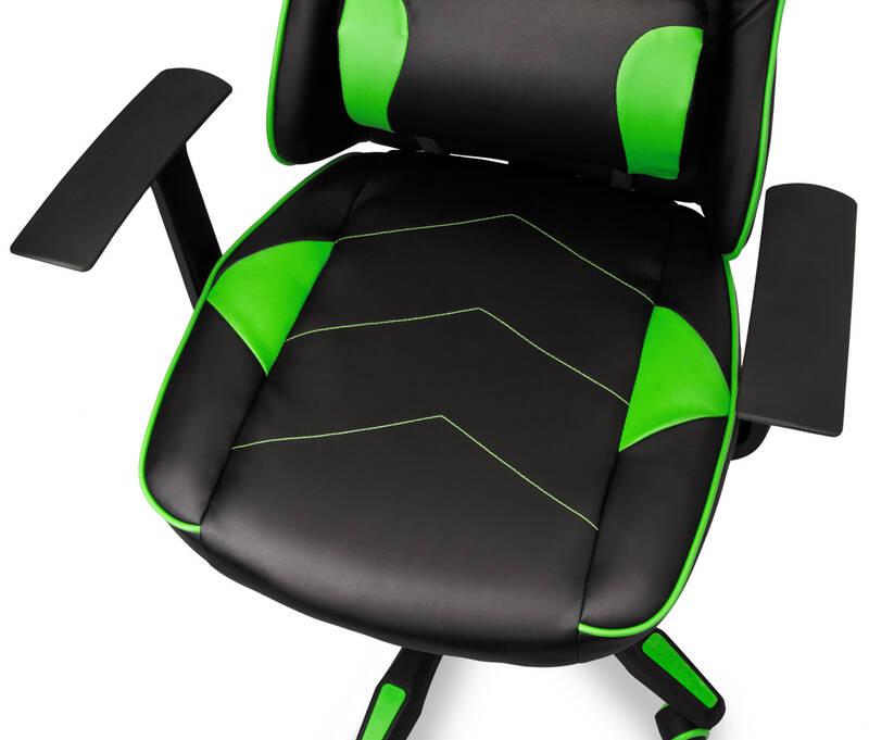 Herní židle Connect IT LeMans Pro černá zelená, Herní, židle, Connect, IT, LeMans, Pro, černá, zelená