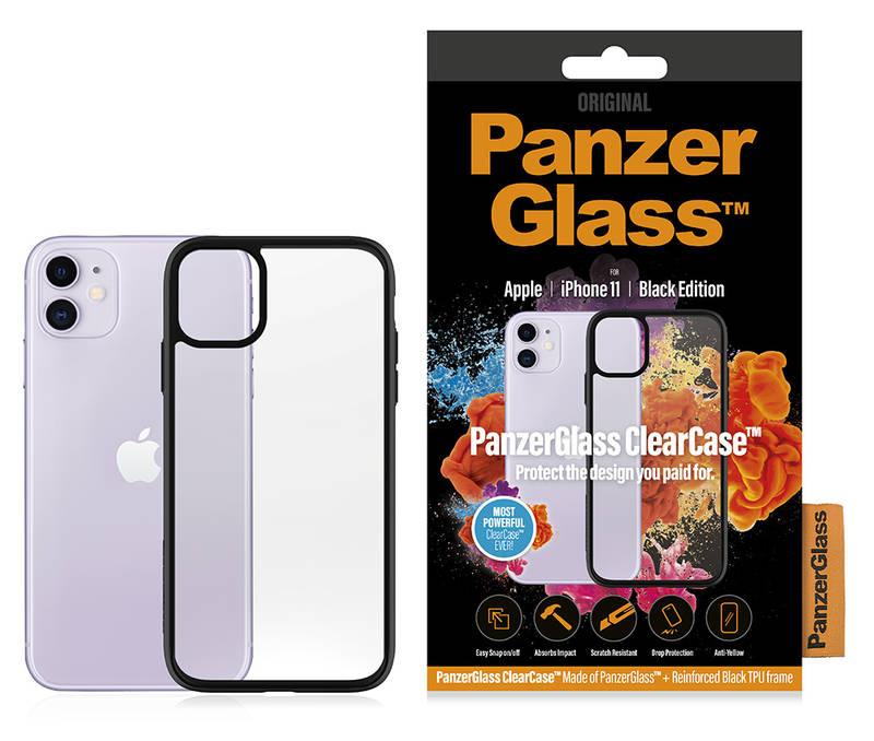 Kryt na mobil PanzerGlass pro Apple iPhone 11 černý průhledný, Kryt, na, mobil, PanzerGlass, pro, Apple, iPhone, 11, černý, průhledný