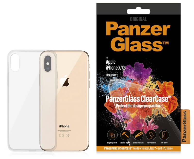 Kryt na mobil PanzerGlass pro Apple iPhone X Xs průhledný, Kryt, na, mobil, PanzerGlass, pro, Apple, iPhone, X, Xs, průhledný