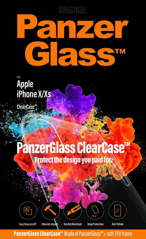 Kryt na mobil PanzerGlass pro Apple iPhone X Xs průhledný, Kryt, na, mobil, PanzerGlass, pro, Apple, iPhone, X, Xs, průhledný