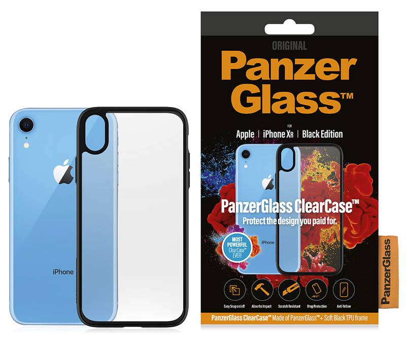 Kryt na mobil PanzerGlass pro Apple iPhone XR černý průhledný