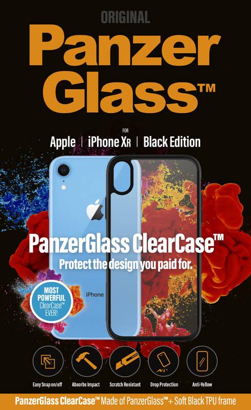 Kryt na mobil PanzerGlass pro Apple iPhone XR černý průhledný