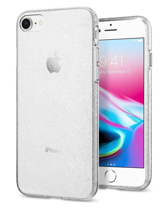 Kryt na mobil Spigen Liquid Crystal Glitter pro Apple iPhone 8 7 průhledný