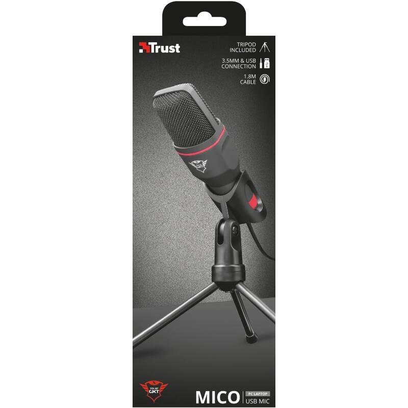Mikrofon Trust GXT 212 Mico, USB černý